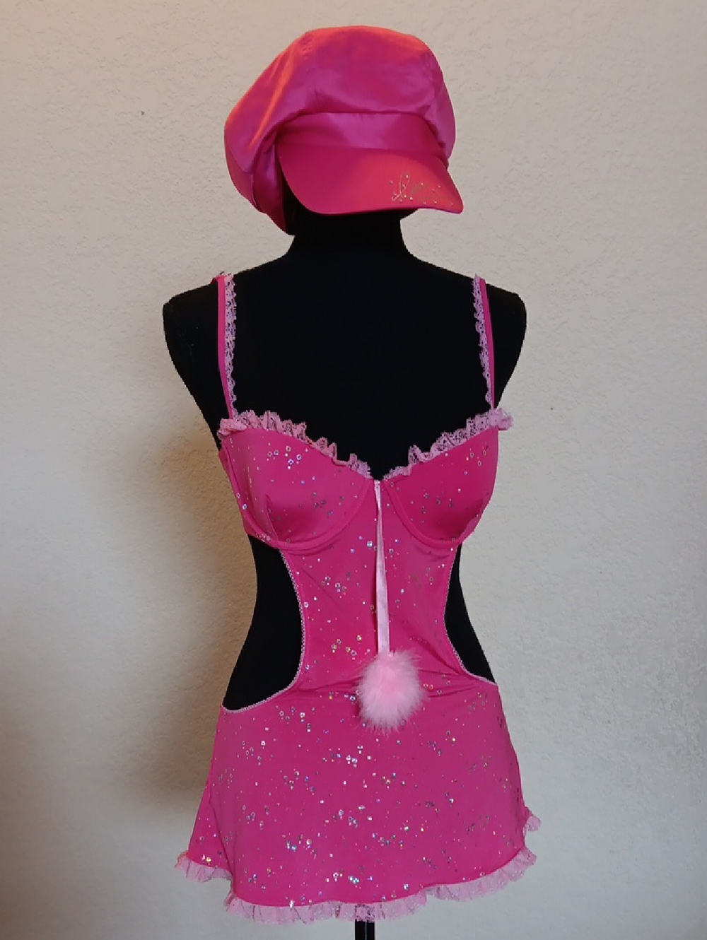 Rare Y2k Victorias Secret Sexy Little Things 34C Lingerie And Matching Hat